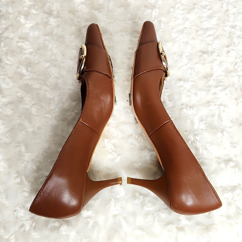 Julio Leather Pump Heel shoe. - Picture 7 of 12